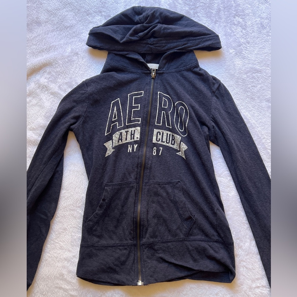 Aero Y2K Navy Hoodie